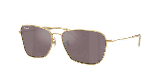 Ray-ban Caravan Reverse RBR0102S 001/LB Arista Gold Polarized (Polar Pink)