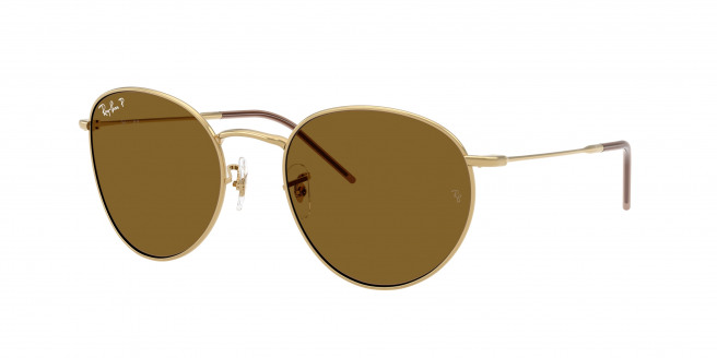 Ray-ban Round Reverse RBR0103S 001/83 Arista Gold Polarized (Polar Brown)