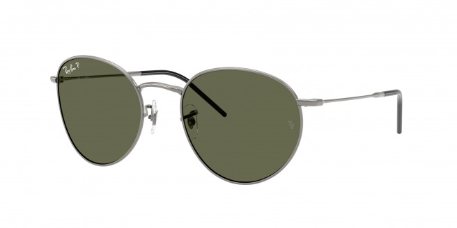 Ray-ban Round Reverse RBR0103S 004/9A Gunmetal Polarized (Polar Dark Green)