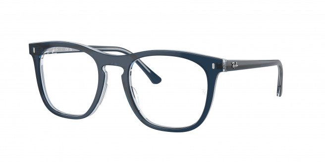 Ray-ban  RX2210V 8324 Blue On Transparent Blue