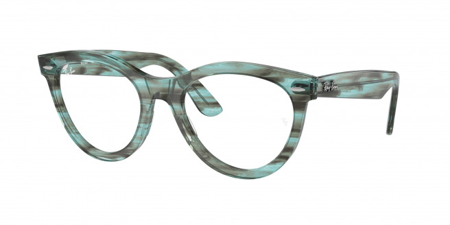 Ray-ban Wayfarer Way RX2241V 8362 Striped Transparent Green