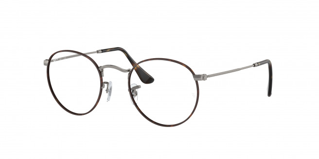 Ray-ban Round Metal RX3447V 3174 Havana On Gunmetal
