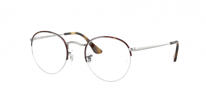 Ray-ban Round Gaze RX3947V 3178 Havana On Silver