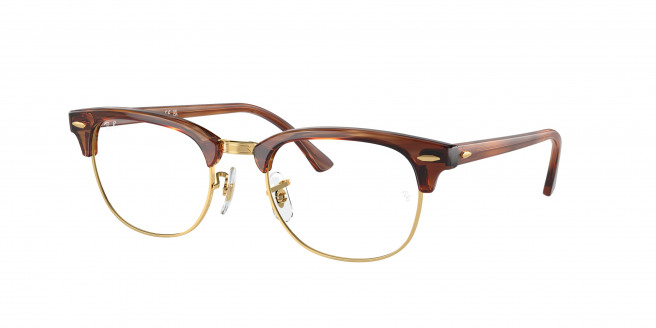 Ray-ban Clubmaster RX5154 8375 Striped Brown