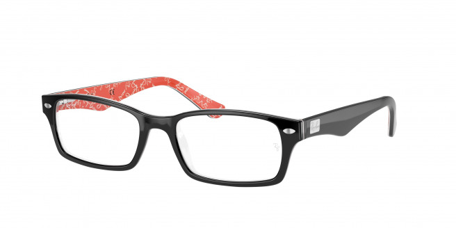 Ray-ban  RX5206 2479 Black On Red