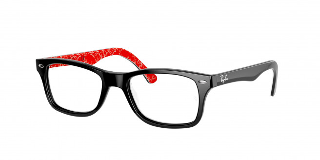 Ray-ban  RX5228 2479 Black On Red