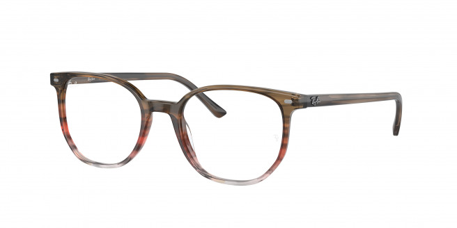 Ray-ban Elliot RX5397 8251 Striped Brown & Red