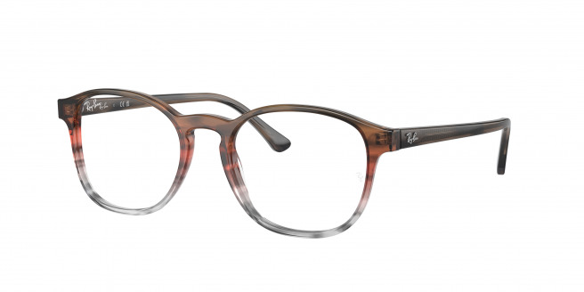 Ray-ban  RX5417 8251 Striped Brown & Red
