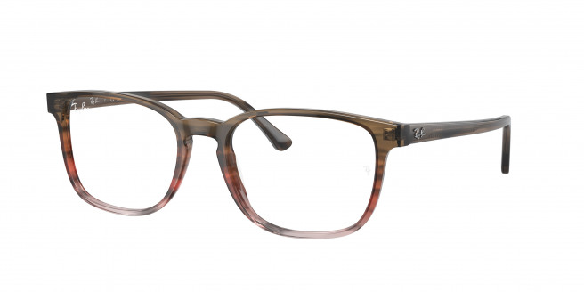 Ray-ban  RX5418 8251 Striped Brown & Red