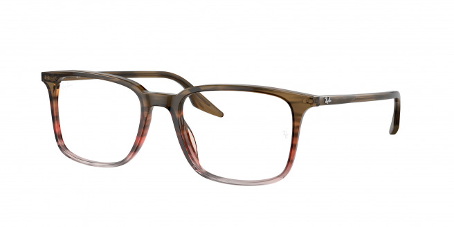 Ray-ban  RX5421 8251 Striped Brown & Red