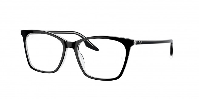Ray-ban  RX5422 2034 Black On Transparent