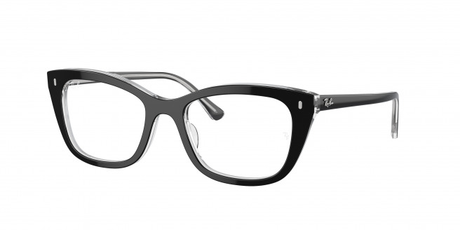 Ray-ban  RX5433 2034 Black On Transparent