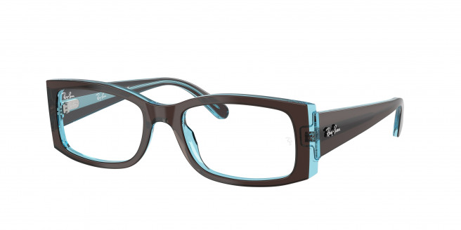 Ray-ban Miriam RX5434 8366 Brown On Transparent Blue