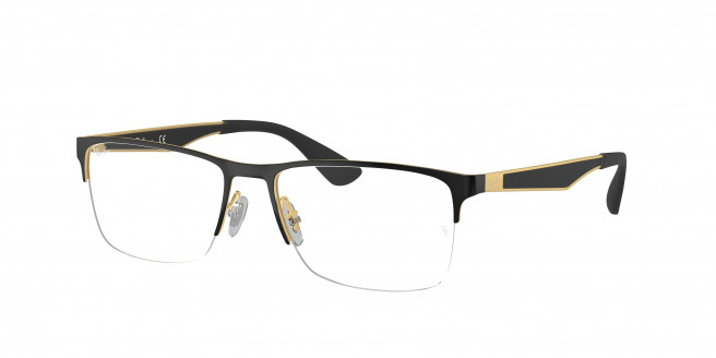 Ray-ban  RX6335 2890 Black On Gold