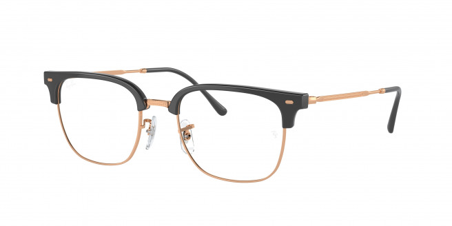 Ray-ban New Clubmaster RX7216 8322 Dark Grey On Rose Gold