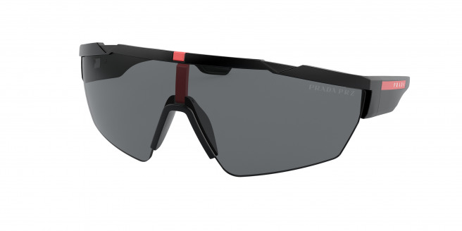 Prada Linea Rossa  PS 03XS DG05Z1 Black Rubber Polarized (polar grey)