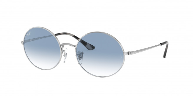 Ray-ban Oval RB1970 91493F Silver (clear gradient blue)
