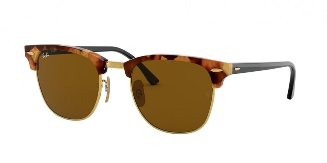 Ray-ban Clubmaster RB3016 1160 Spotted Brown Havana (b-15 brown)