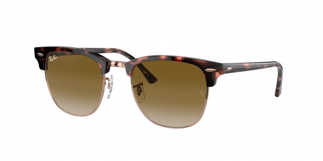 Ray-ban Clubmaster RB3016 133751 Pink Havana (clear gradient brown)