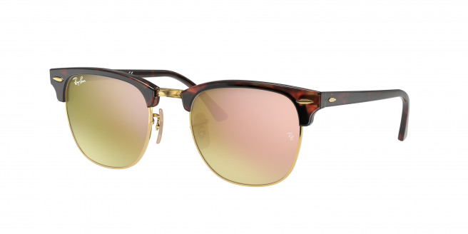Ray-ban Clubmaster RB3016 990/7O Red Havana (copper flash gradient)