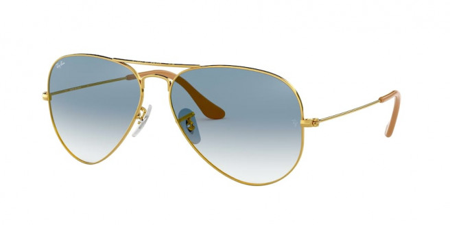 Ray-ban Aviator Large Metal RB3025 001/3F Arista (clear gradient blue)