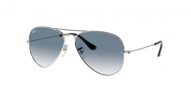 Ray-ban Aviator Large Metal RB3025 003/3F Silver (clear gradient blue)