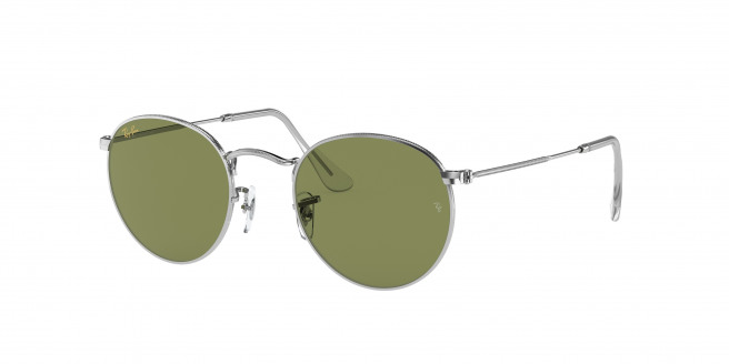 Ray-ban Round Metal RB3447 91984E Silver (bottle green)