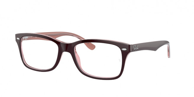 Ray-ban  RX5228 8120 Brown On Trasparent Pink