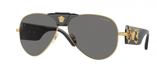 Versace  VE2150Q 100281 Gold Polarized (dark grey - polar)