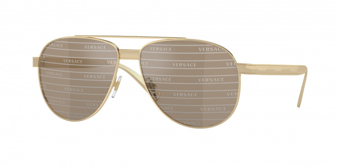 Versace  VE2209 1252V3 Pale Gold (brown tampo versace)