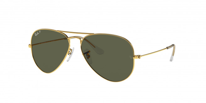 Ray-ban Aviator Large Metal RB3025 001/58 Gold Polarized (Polarized Green Classic G-15)