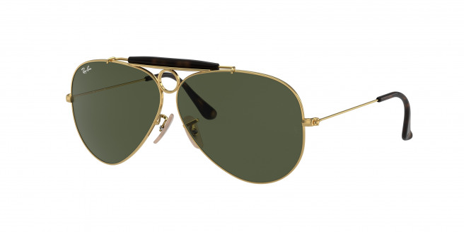 Ray-ban Shooter RB3138 181 Gold (Green Classic G-15)
