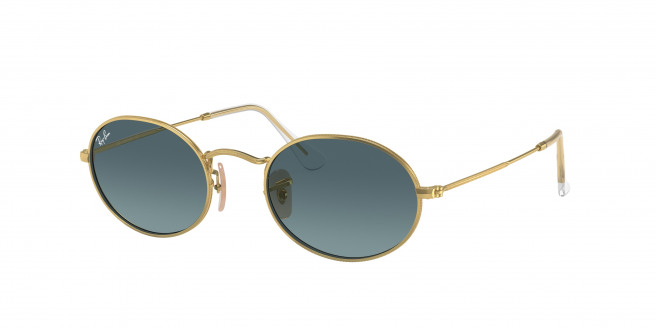 Ray-ban Oval RB3547 001/3M Gold (Blue Gradient)