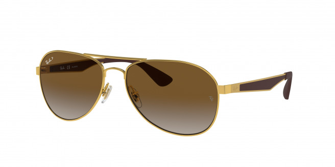 Ray-ban  RB3549 001/T5 Gold Polarized (Polarized Brown Gradient)