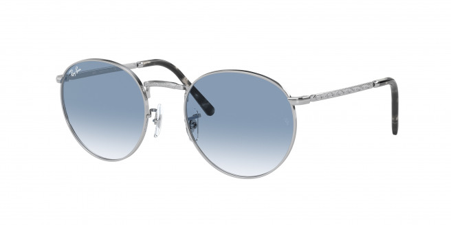 Ray-ban New Round RB3637 003/3F Silver (Clear Gradient Blue)
