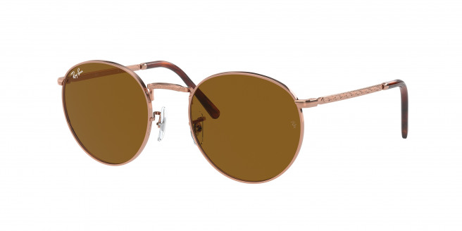 Ray-ban New Round RB3637 920233 Rose Gold (Brown)