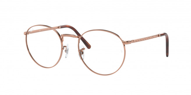 Ray-ban New Round RX3637V 3094 Rose Gold