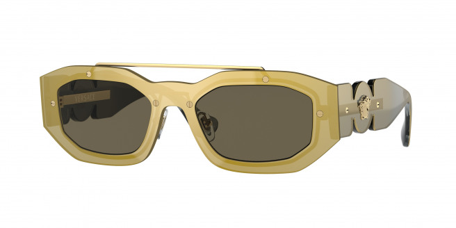 Versace  VE2235 1002/3 Transparent Brown Mirror Gold (Brown)