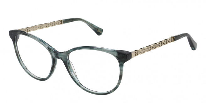 Ted Baker 9286 TB9286 50953 Gloss Teal Crystal Horn