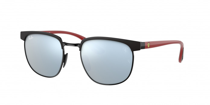 Ray-ban Ferrari  RB3698M F04130 Black (Light Green Mirror Silver)