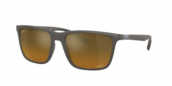 Ray-ban  RB4385 6124A3 Brown Polarized (Brown/Gold)