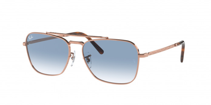Ray-ban New Caravan RB3636 92023F Rose Gold (Clear Gradient Blue)