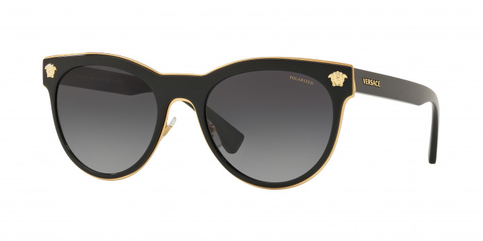 Versace  VE2198 1002T3 Black Polarized (Light Grey Gradient Grey)
