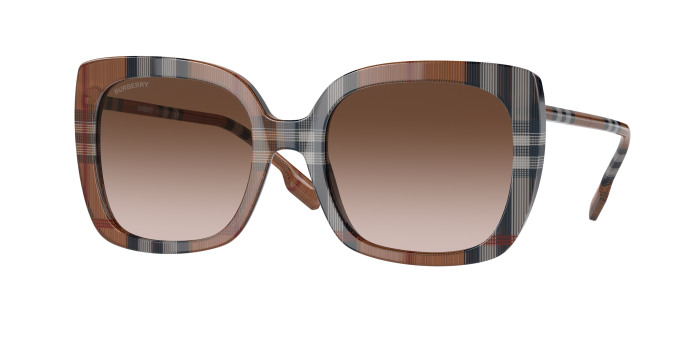 Burberry Caroll BE4323 400513 Brown Check (Gradient Brown)