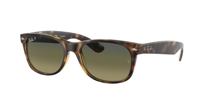 Ray-ban New Wayfarer RB2132 894/76 Havana Polarized (Blue/Green)