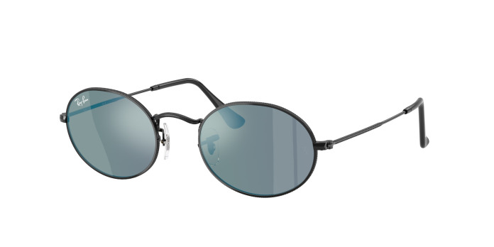 Ray-ban Oval RB3547N 002/8O Black (Blue)