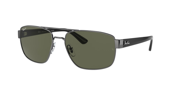 Ray-ban  RB3663 004/58 Gunmetal Polarized (Polarized Green Classic G-15)