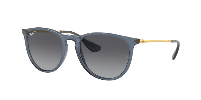 Ray-ban Erika RB4171 6592T3 Transparent Blue Polarized (Grey Gradient Polar)