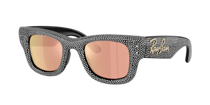 Ray-ban Wayfarer Puffer RB4940BP 68657J Black (Dark Brown Mirror Rose Gold)