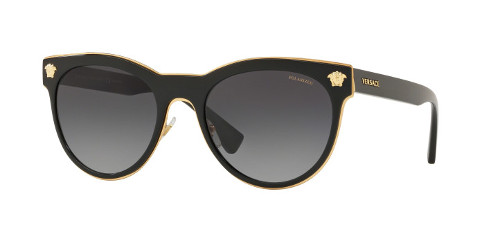 Versace VE2198 1002T3 Black Polarized (Light Grey Gradient Grey)